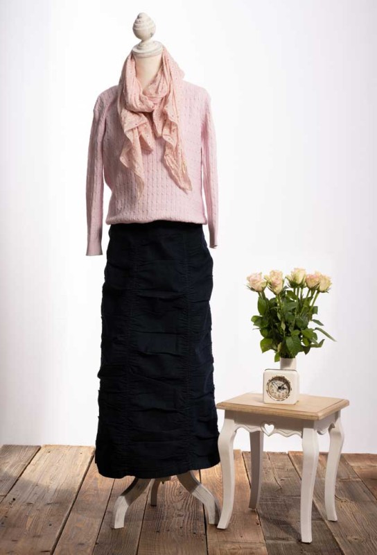 Ruched Midnight Blue Skirt Ruched Midnight Blue Skirt