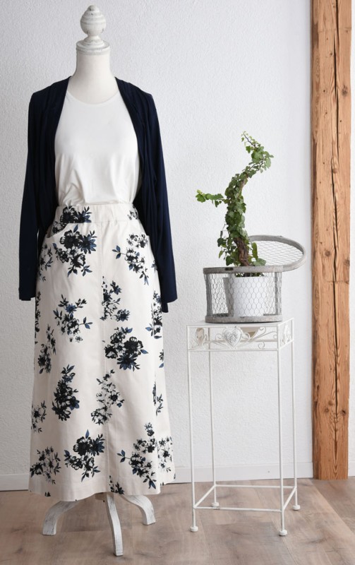 nC Classic Floral Skirt Maxi