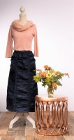 Ruched Summer Denim Skirt